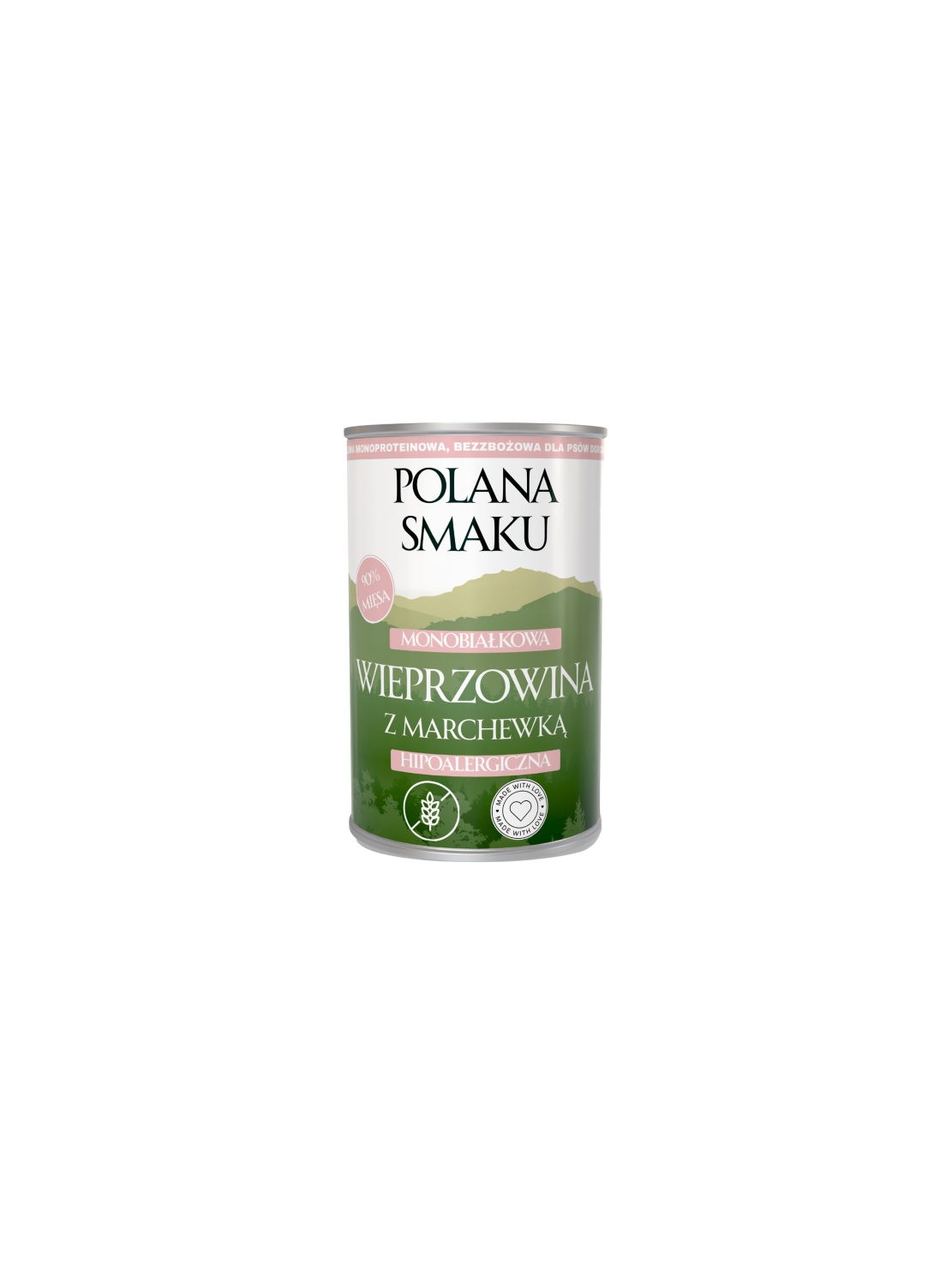 Polana Smaku Wieprzowina z marchewką 400g – Naturalna karma mokra dla psa