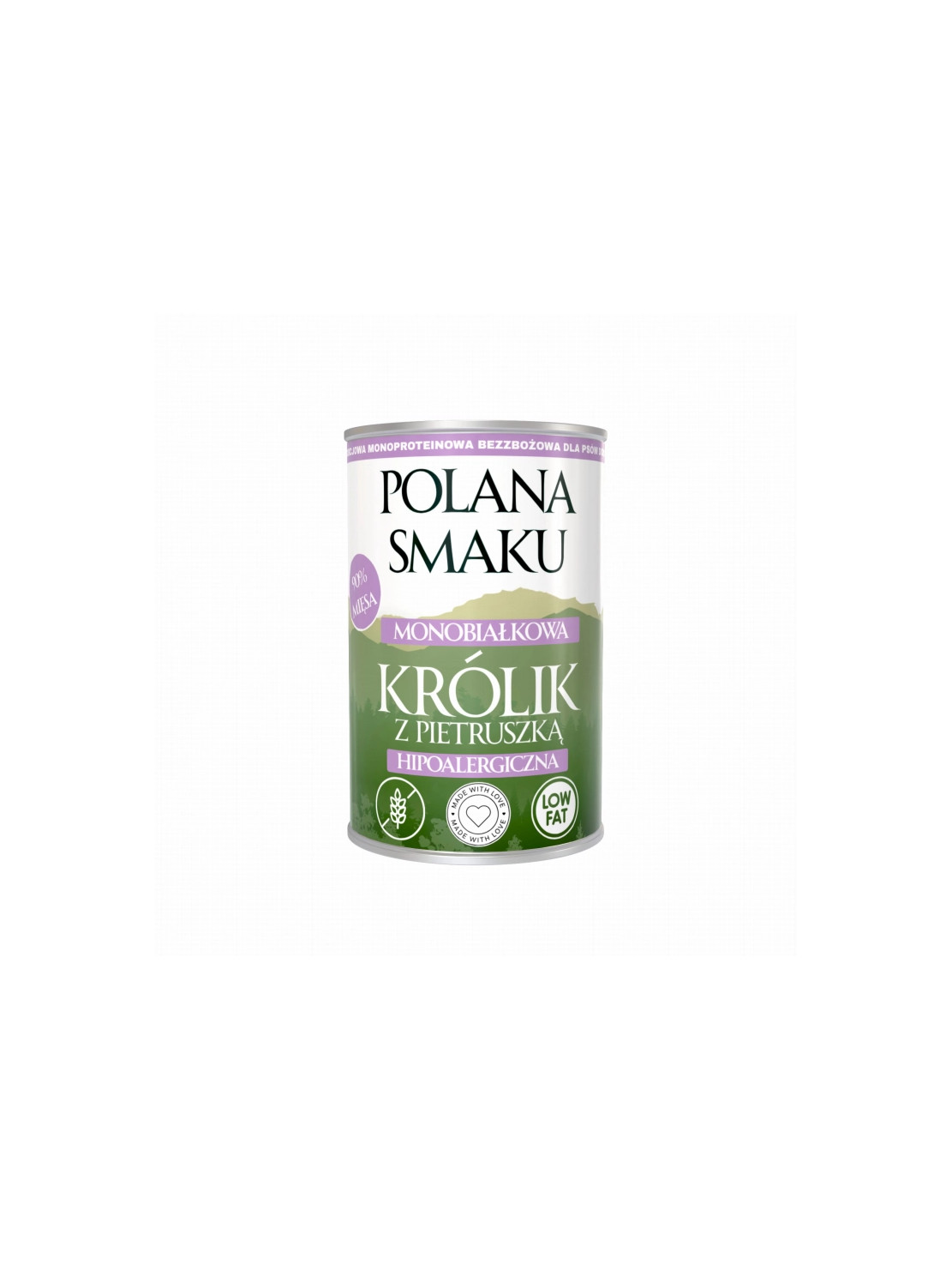 Polana Smaku Królik z pietruszką 400g – Hipoalergiczna karma mokra dla psa