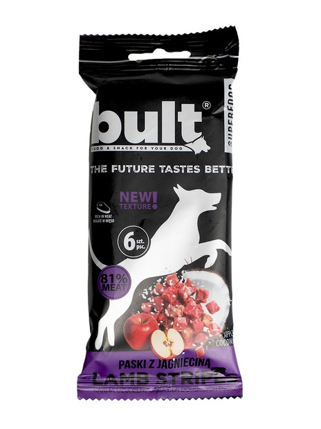 Bult Superfood Tasty Stripes Paski z jagnięciną 60g