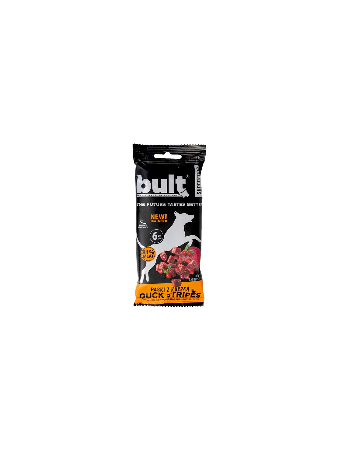 Bult Superfood Tasty Stripes Paski z kaczką 60g