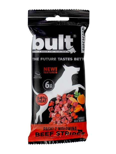 Bult Superfood Tasty Stripes Paski z wołowiną 60g