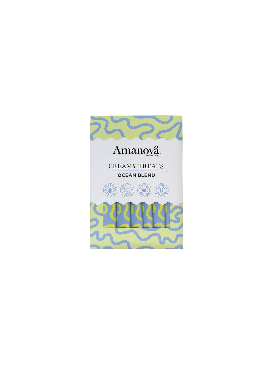 Amanova Cat Creamy Treats Ocean Blend Tuna & Salmon - tuńczyk i łosoś 6x15g