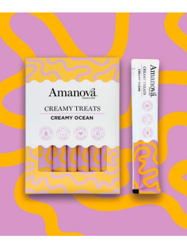 Amanova Cat Creamy Treats  Creamy Ocean Tuna & Goat milk - tuńczyk i mleko kozy 6x15g