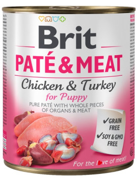 Brit Pate & Meat Dog Puppy puszka 800g