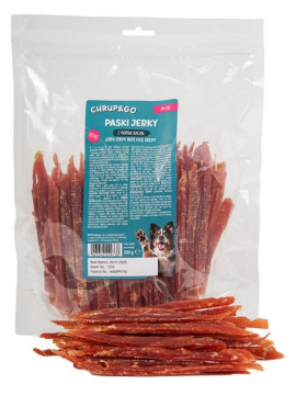 Chrup&Go Przysmak dla psa Paski Jerky z piersią kaczki 500g