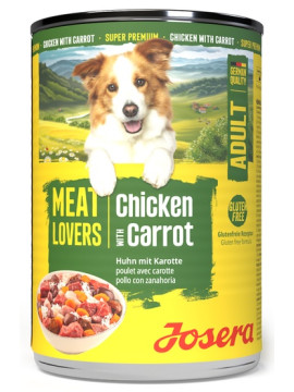 Josera Pies Meat Lovers Menu Kurczak z marchewką puszka 400g
