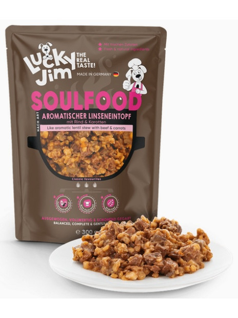 Lucky Jim SoulFood Gulasz z soczewicą i wołowiną 300g