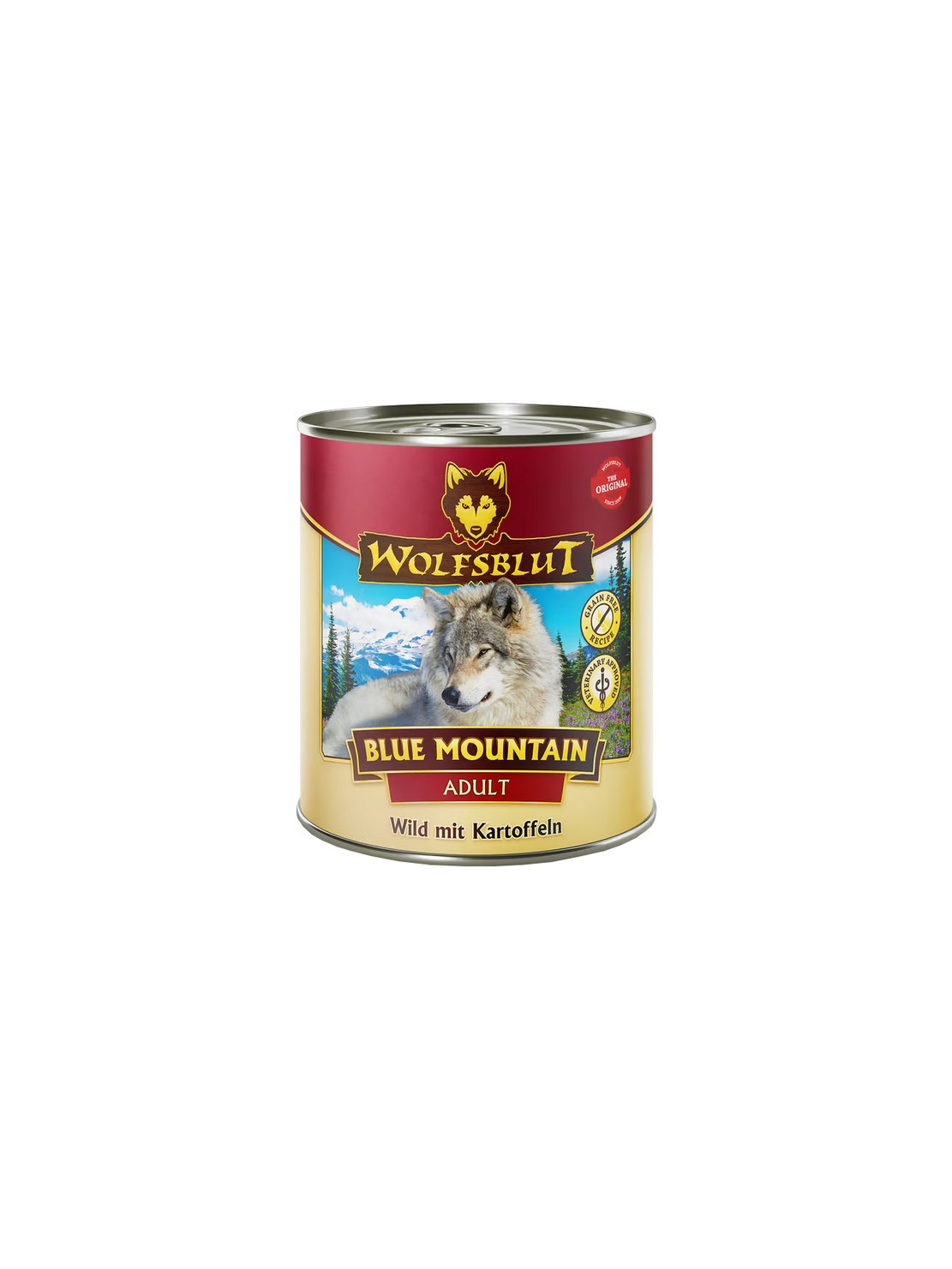 Wolfsblut Dog Blue Mountain Adult - dziczyzna i ziemniaki puszka 800g