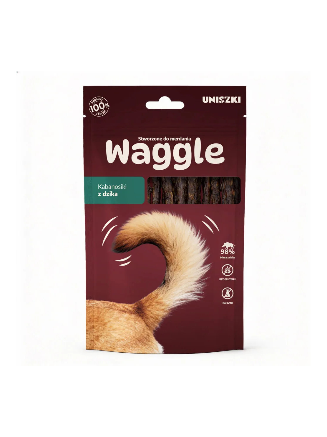 Waggle Kabanosiki Dzik 60 g - Naturalny przysmak dla psa