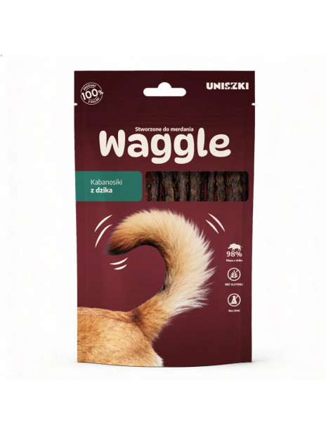 Waggle Kabanosiki Dzik 60 g - Naturalny przysmak dla psa