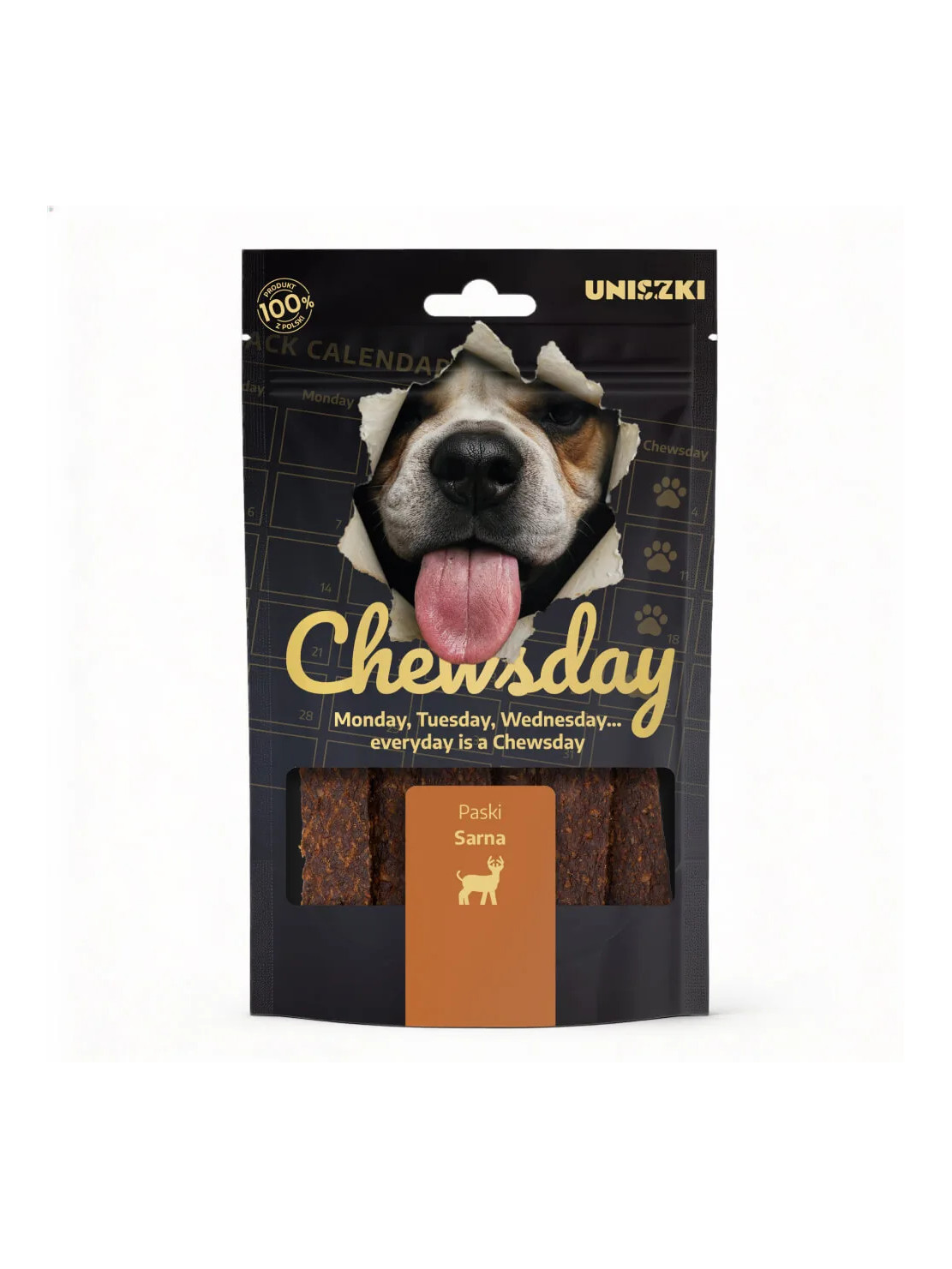 Uniszki Chewsday Sarna 80 g - Naturalny przysmak dla psa