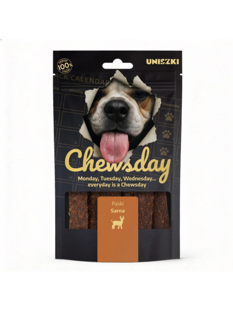 Uniszki Chewsday Sarna 80 g - Naturalny przysmak dla psa
