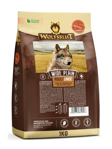 Wolfsblut Dog Wide Plain Adult Large - konina i bataty 1kg