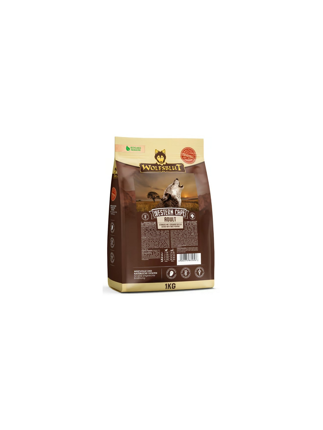 Wolfsblut Dog Western Cape Adult - struś i bataty 1kg