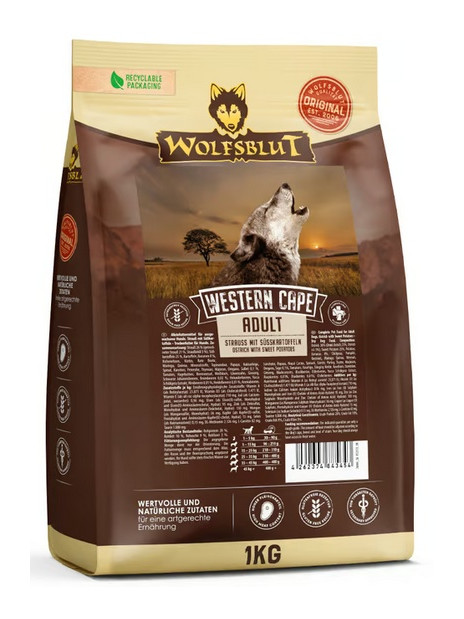 Wolfsblut Dog Western Cape Adult - struś i bataty 1kg
