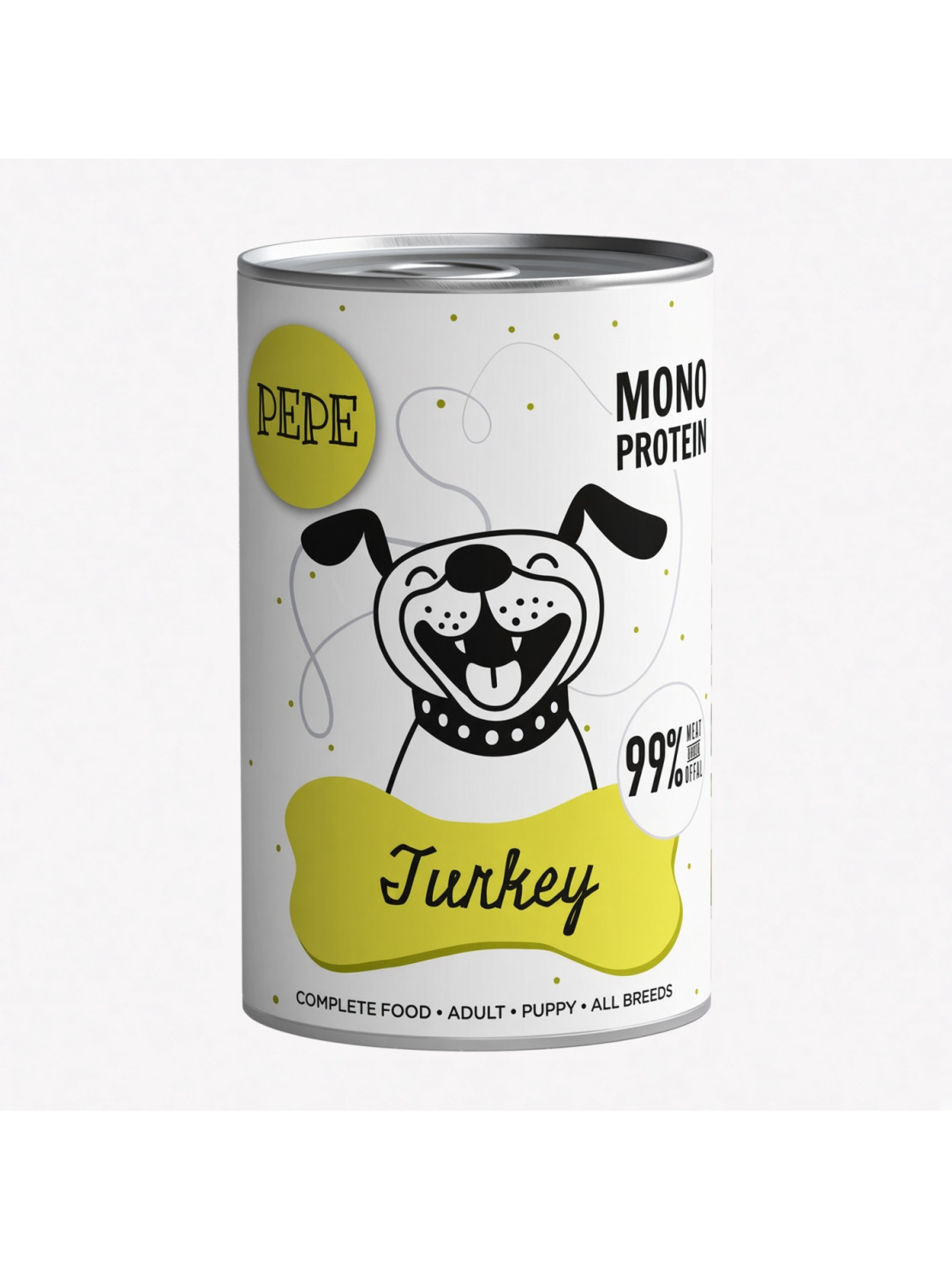 PAKA ZWIERZAKA PEPE Turkey 99% Indyk 400 g | Karma mokra dla psa