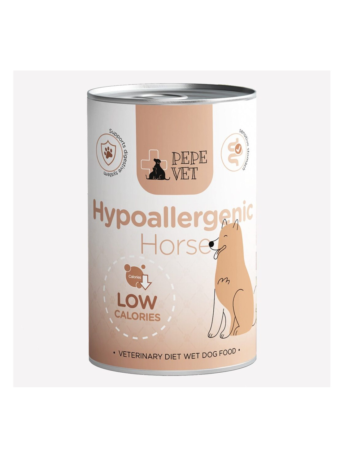 PAKA ZWIERZAKA PEPE VET Hypoallergenic Horse 400 g | Karma mokra dla psa z koniną