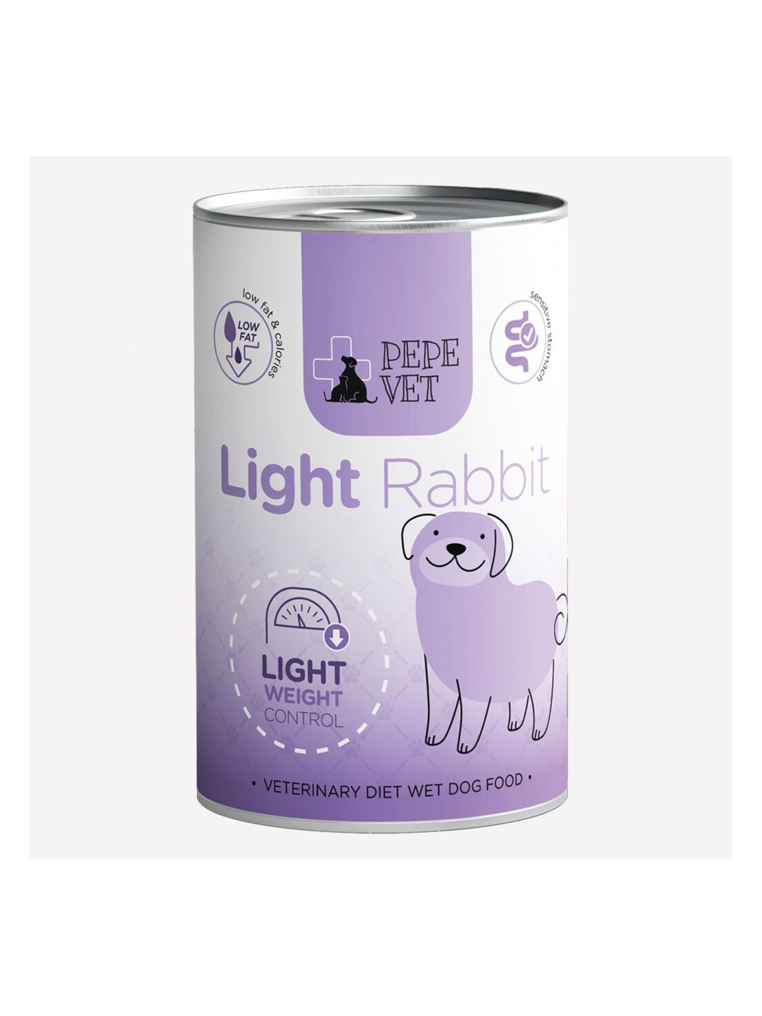 PAKA ZWIERZAKA PEPE VET Light Rabbit 400 g | Lekka karma mokra dla psa z królikiem