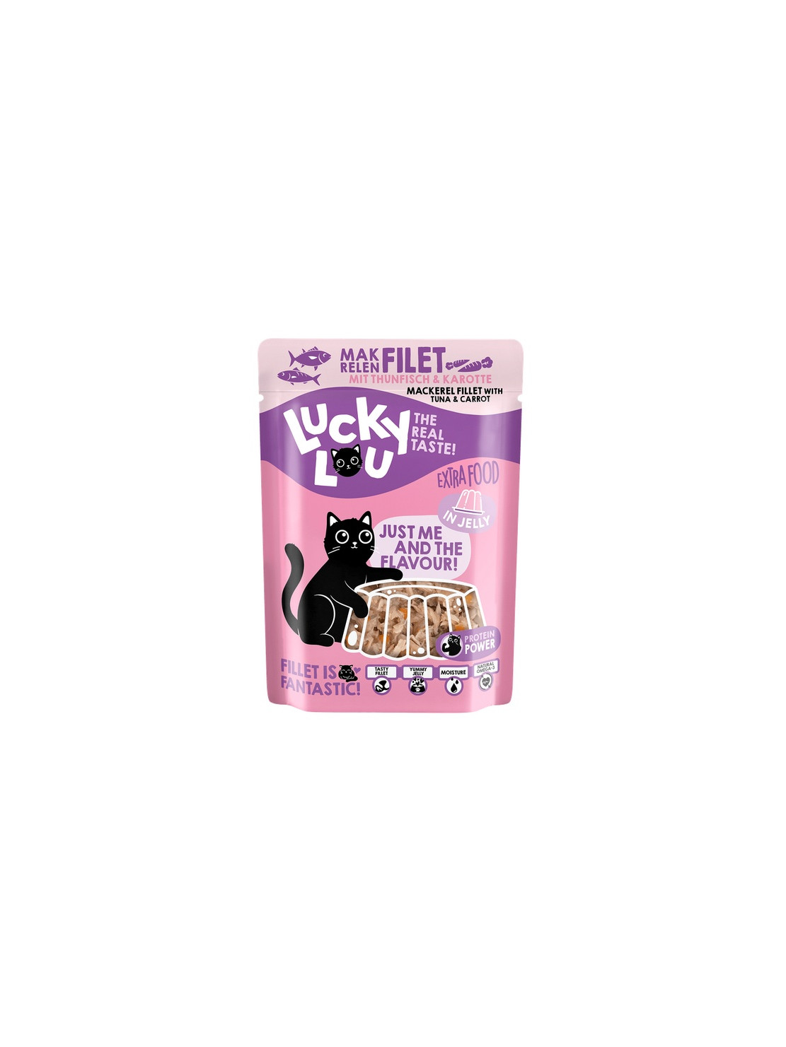 Lucky Lou Extrafood Makrela i tuńczyk w galaretce saszetka 70g