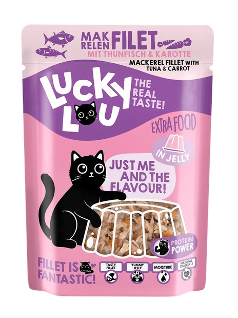 Lucky Lou Extrafood Makrela i tuńczyk w galaretce saszetka 70g