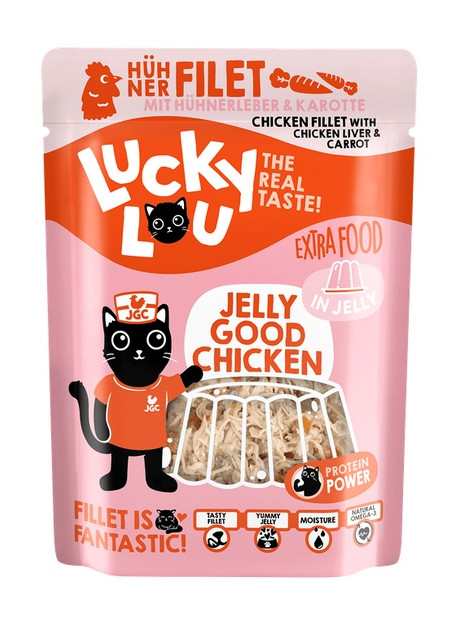 Lucky Lou Extrafood Kurczak i wątróbka z kurczaka w galaretce saszetka 70g