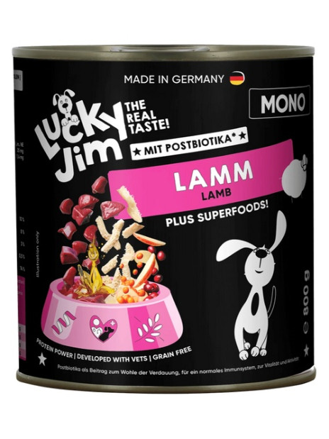 Lucky Jim Mono Adult Jagnięcina puszka 800g