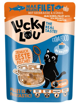 Lucky Lou Extrafood Makrela i dorada w bulionie saszetka 70g