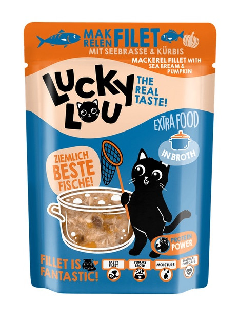 Lucky Lou Extrafood Makrela i dorada w bulionie saszetka 70g