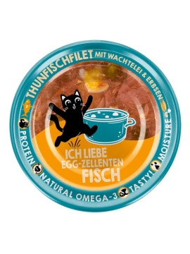Lucky Lou Extrafood Tuńczyk i jajko przepiórcze w bulionie puszka 70g