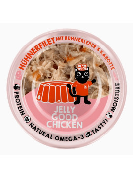 Lucky Lou Extrafood Kurczak i wątróbka z kurczaka w galaretce puszka 70g