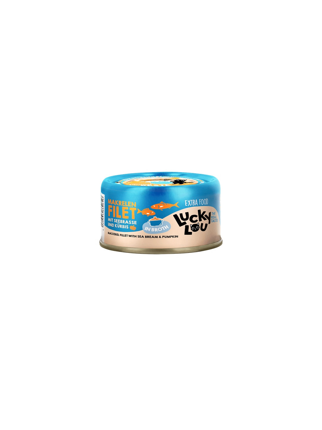 Lucky Lou Extrafood Makrela i dorada w bulionie puszka 70g