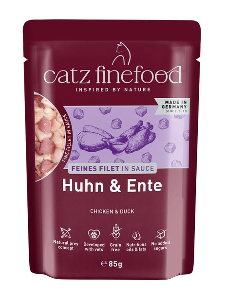 Catz Finefood Feines Filet In Sauce Kurczak i kaczka saszetka 85g