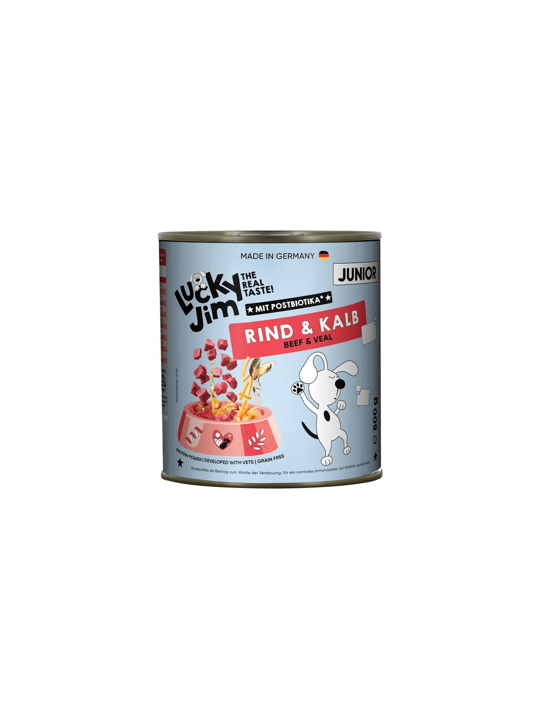 Lucky Jim Classic Junior Wołowina i cielęcina puszka 800g