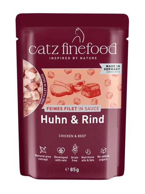 Catz Finefood Feines Filet In Sauce Kurczak i wołowina saszetka 85g