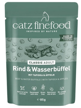 Catz Finefood Classic Wołowina i bawół wodny saszetka 85g