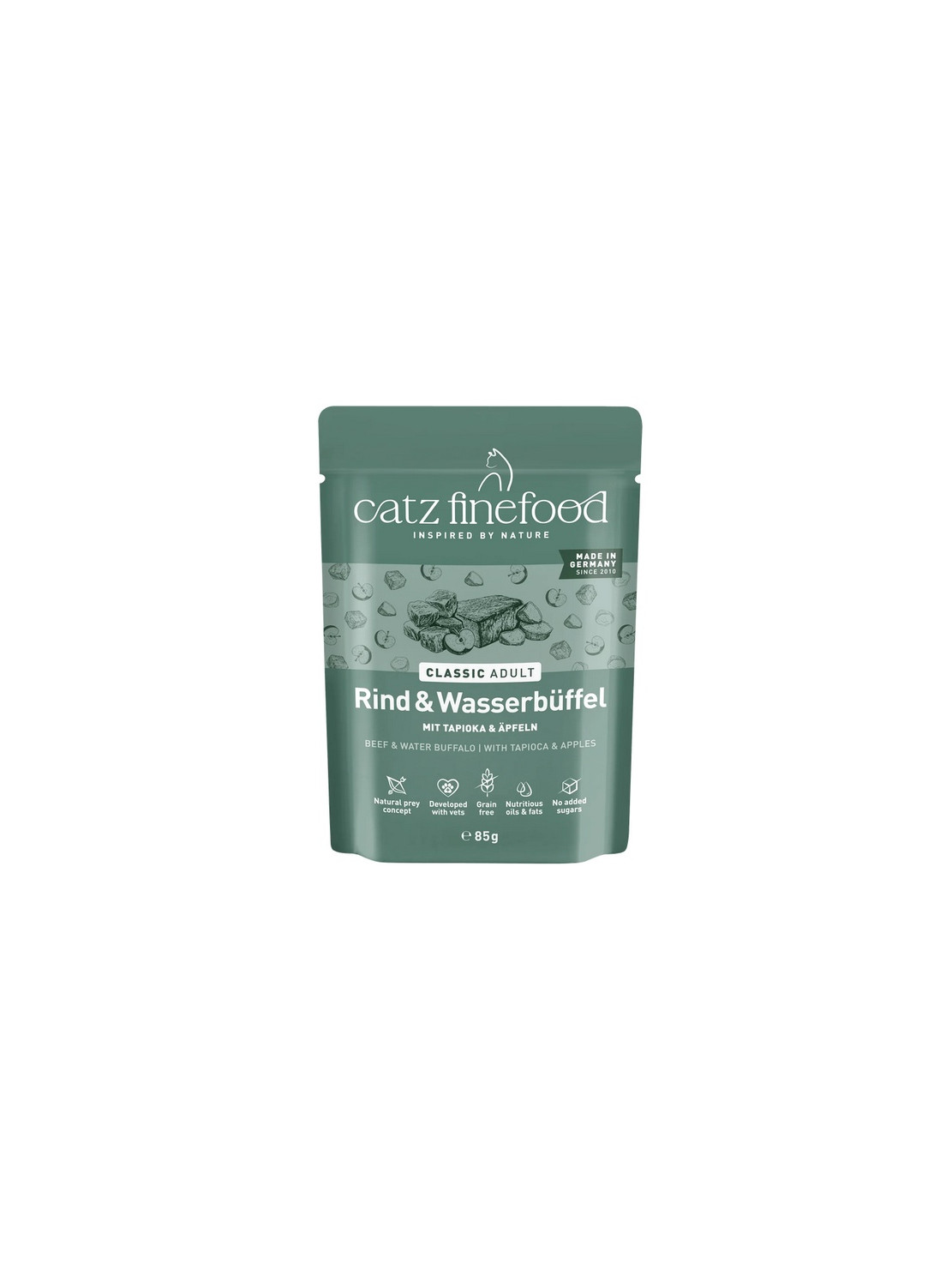 Catz Finefood Classic Wołowina i bawół wodny saszetka 85g