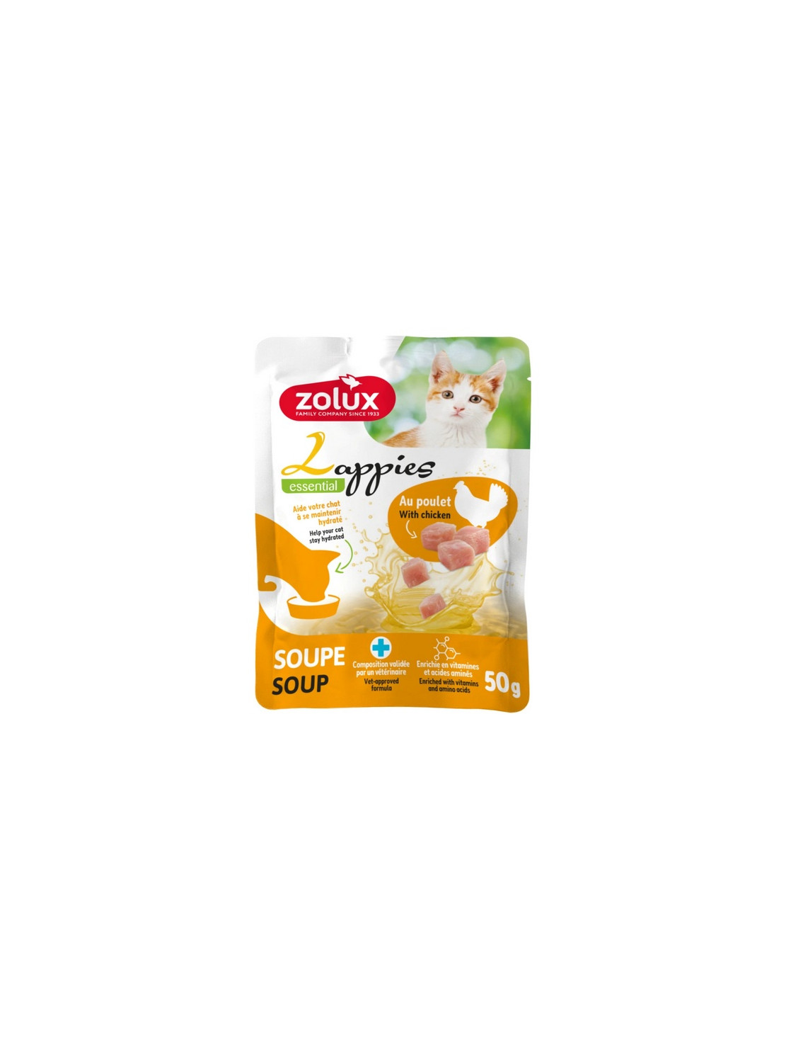 Zolux Lappies Przysmak dla kota - zupa z kurczakiem 50g