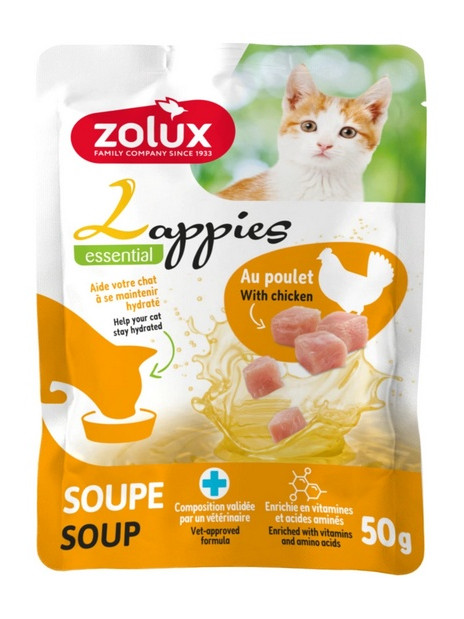 Zolux Lappies Przysmak dla kota - zupa z kurczakiem 50g