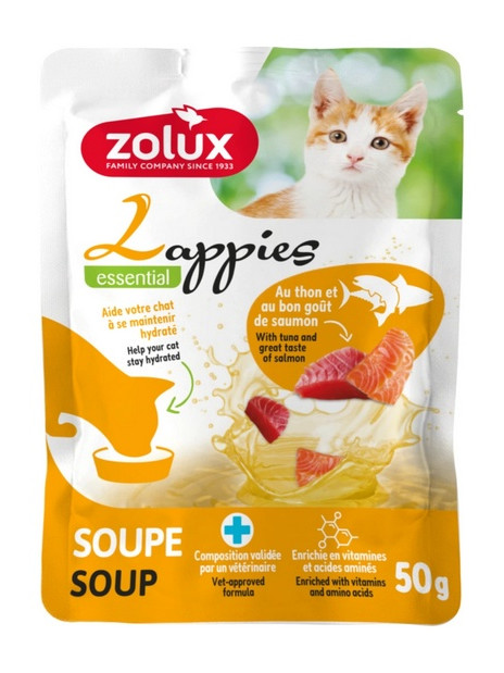 Zolux Lappies Przysmak dla kota - zupa z tuńczykiem i łososiem 50g