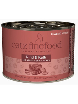 Catz Finefood Classic Kitten Wołowina i cielęcina (Kitten N.07) puszka 200g