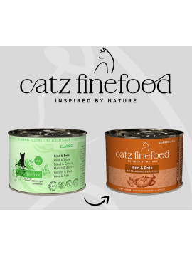 Catz Finefood Classic Wołowina i Kaczka (N.23) puszka 200g