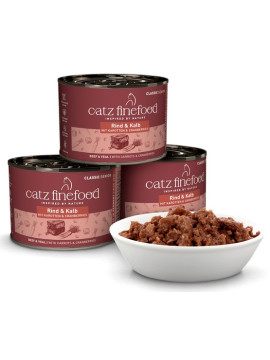 Catz Finefood Classic Senior N.07 Wołowina i cielęcina puszka 200g