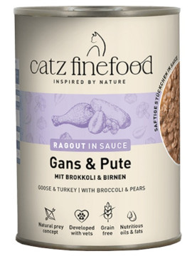 Catz Finefood Ragout in Sauce Gęś i Indyk (N.603) puszka 380g