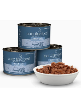 Catz Finefood Classic Senior Kurczak i łosoś (Senior N.05) puszka 200g