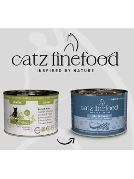 Catz Finefood Classic Senior Kurczak i łosoś (Senior N.05) puszka 200g