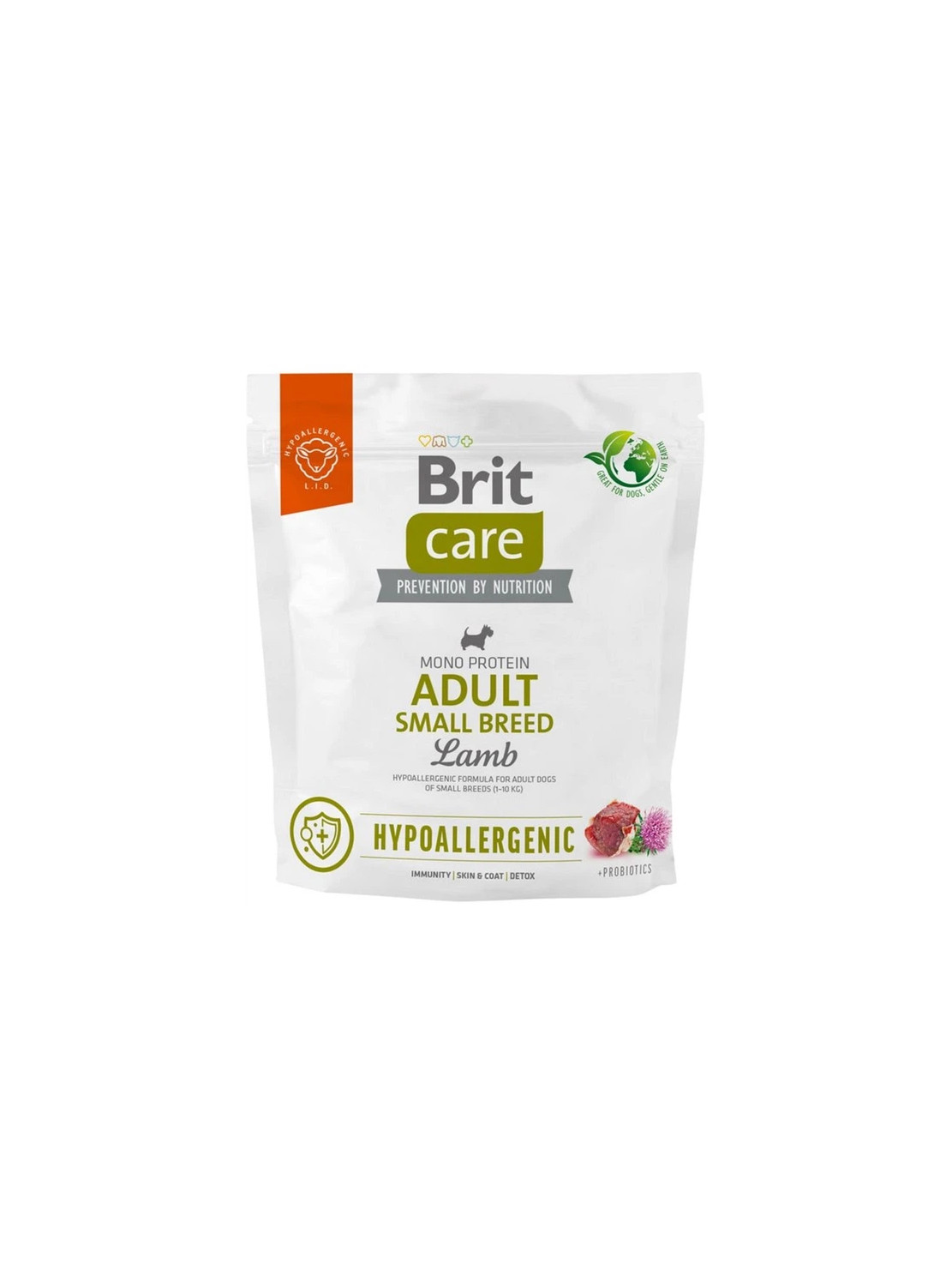 Brit Care Dog Hypoallergenic Adult Small Breed Lamb 1 kg – Hipoalergiczna sucha karma z jagnięciną dla dorosłych psów małych ras