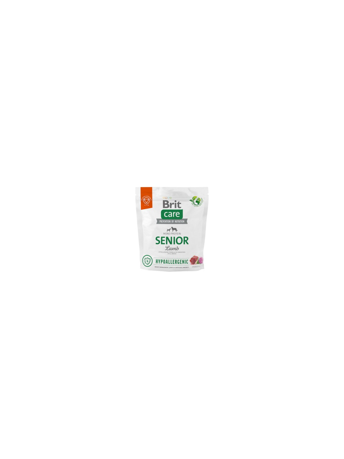 Brit Care Dog Hypoallergenic Senior Lamb 1 kg – Hipoalergiczna sucha karma z jagnięciną dla starszych psów wszystkich ras
