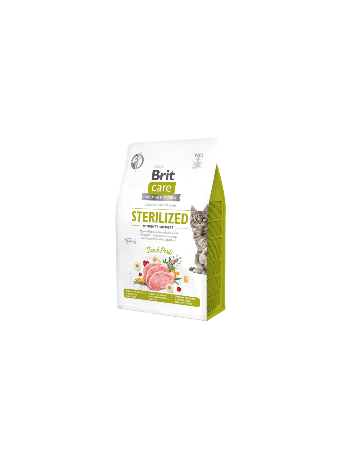 Brit Care Cat Grain-Free Sterilized Immunity Support 400g – Bezzbożowa sucha karma z łososiem dla sterylizowanych kotów