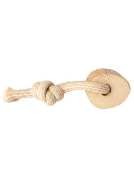 Dingo Psia-Kawka Gryzak z drewna kawowego sznur 1 węzeł 15cm