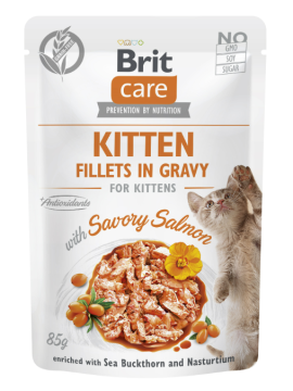 Brit Care Cat Fillets in Gravy Kitten Savory...